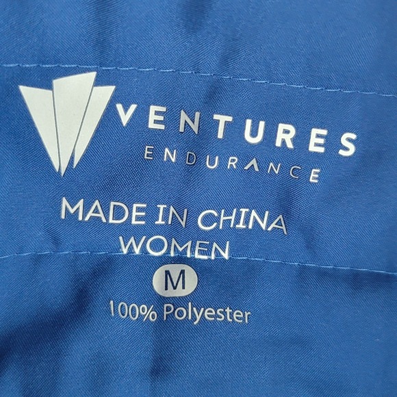 Ventures Endurance Wonder Woman Run Series Puffer Jacket Womens Medium Blue Red - Picture 4 of 7
